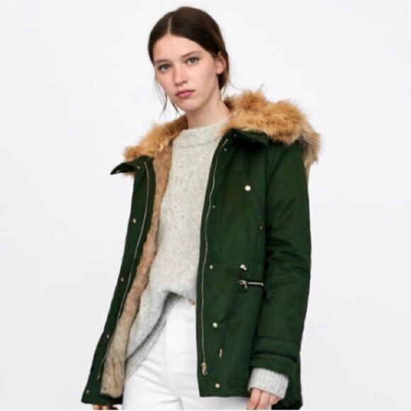 ✨3xHP✨Zara TRF HOODED PARKA ✨ - Picture 2 of 14